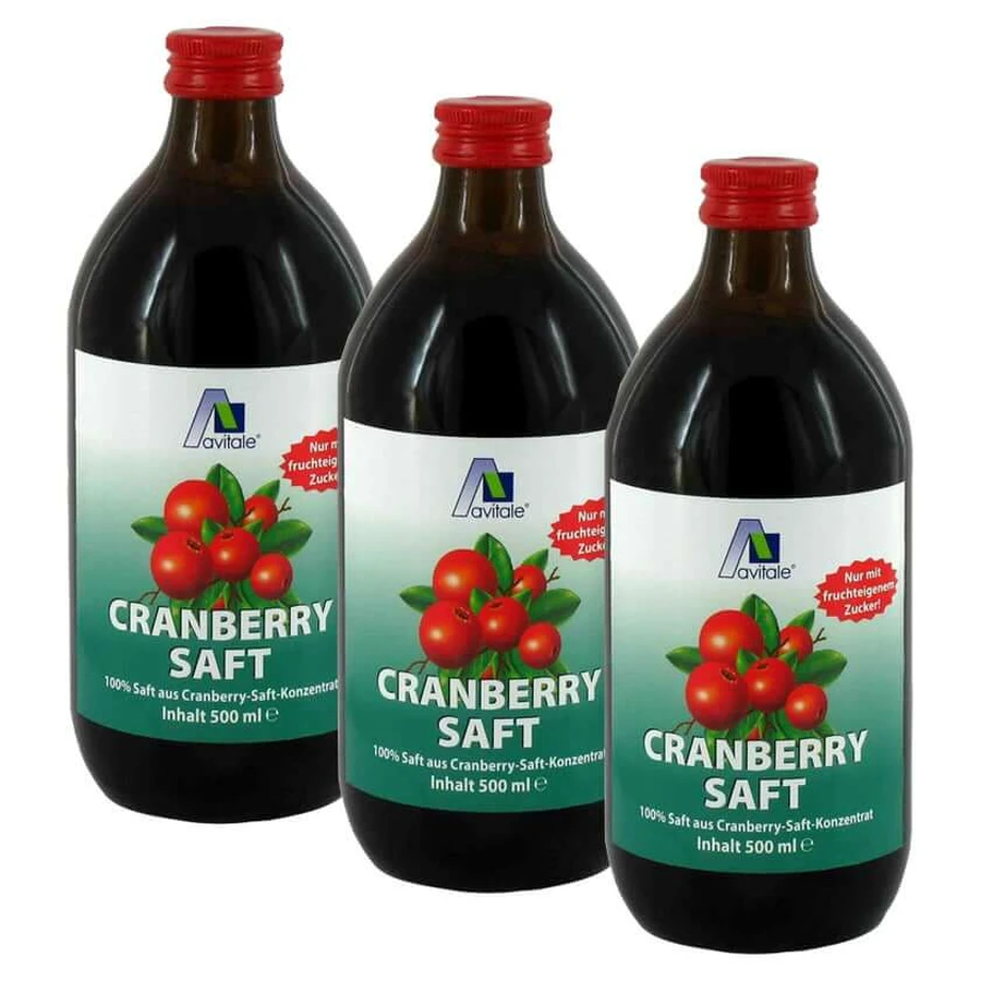 Avitale Cranberry Saft 3X500 ml