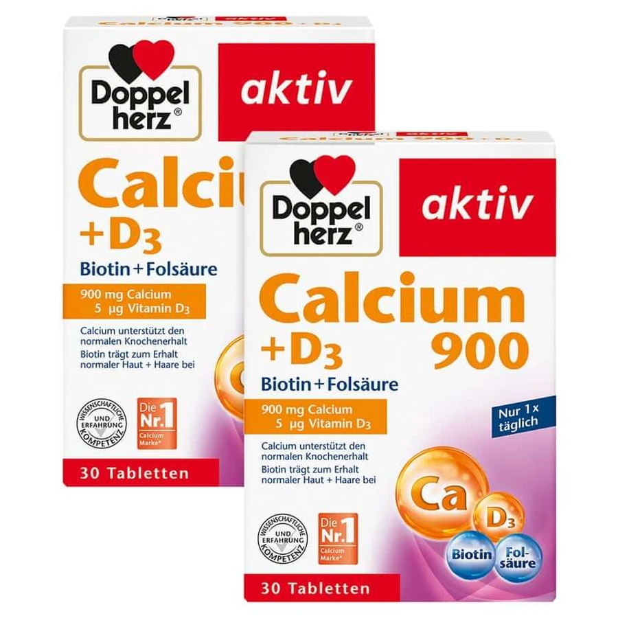 Doppelherz Calcium 900 + D3 2X30 St