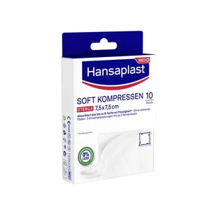Hansaplast Zachte Kompressen Steriel 7,5x7,5cm 5X2 stuks