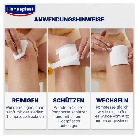 Hansaplast Zachte Kompressen Steriel 7,5x7,5cm 5X2 stuks