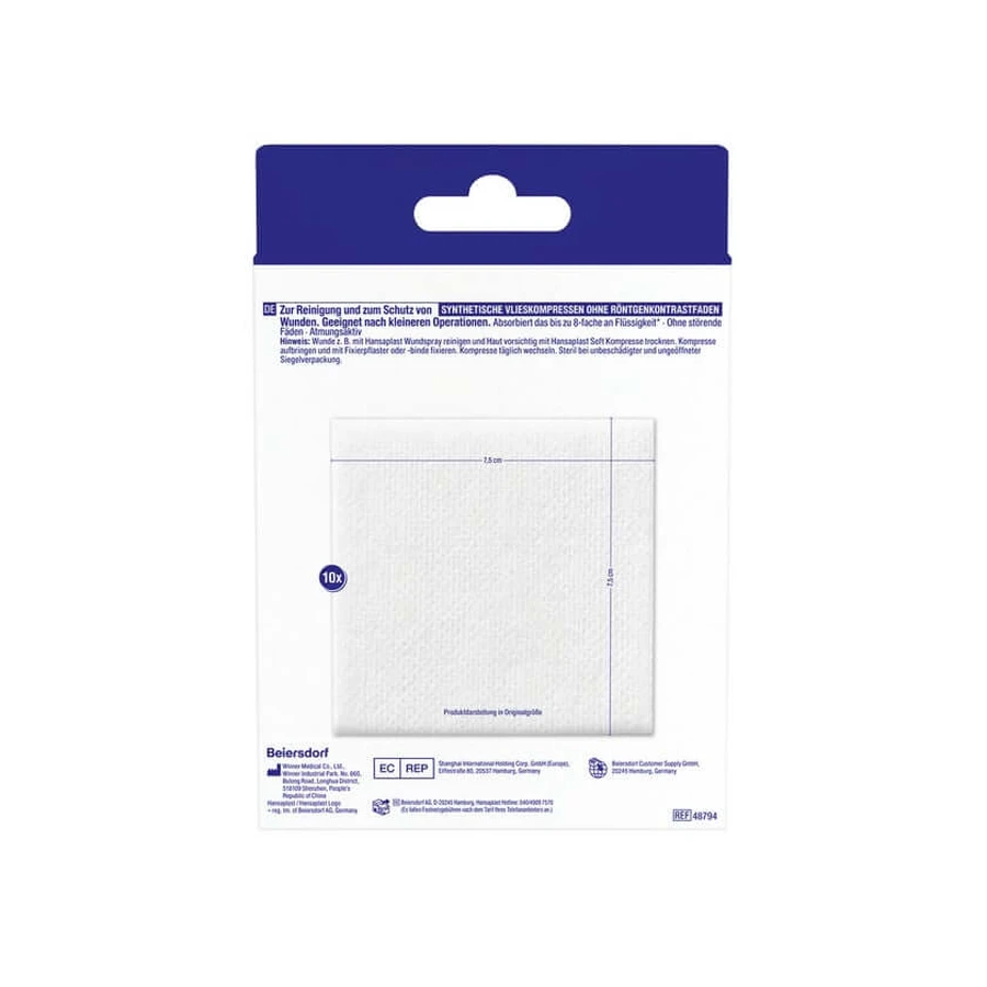 Hansaplast Zachte Kompressen Steriel 7,5x7,5cm 5X2 stuks
