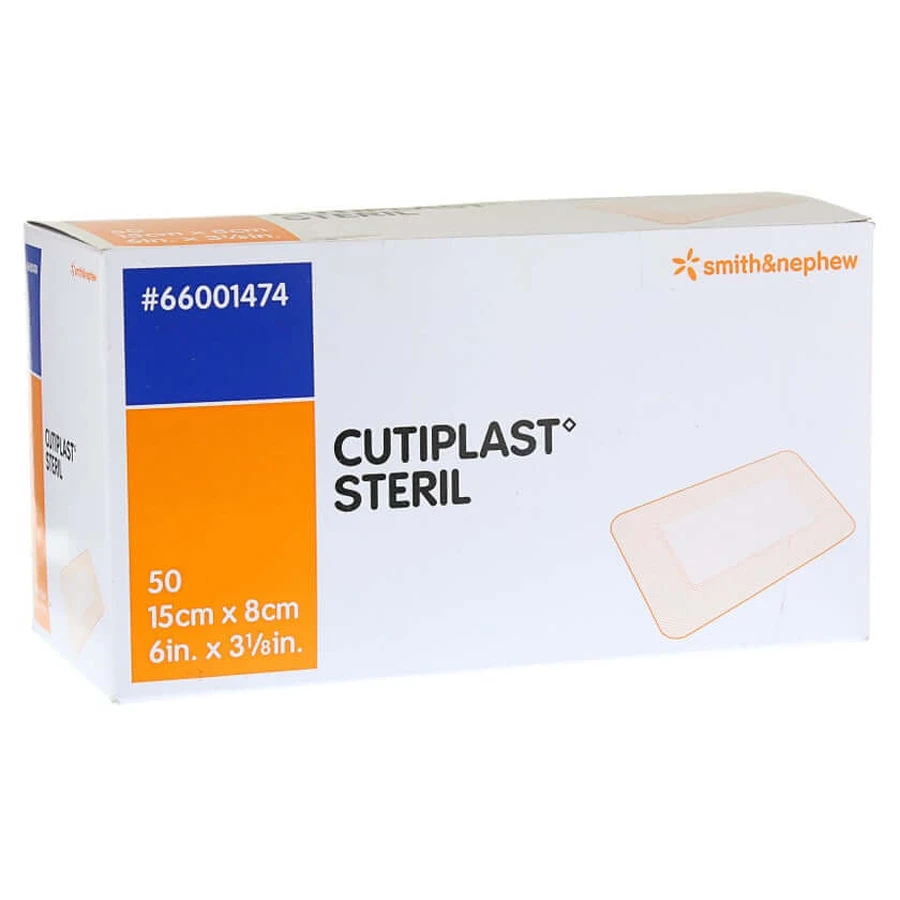 Cutiplast Sterile Wound Dressing 8x15 cm 50 pcs.