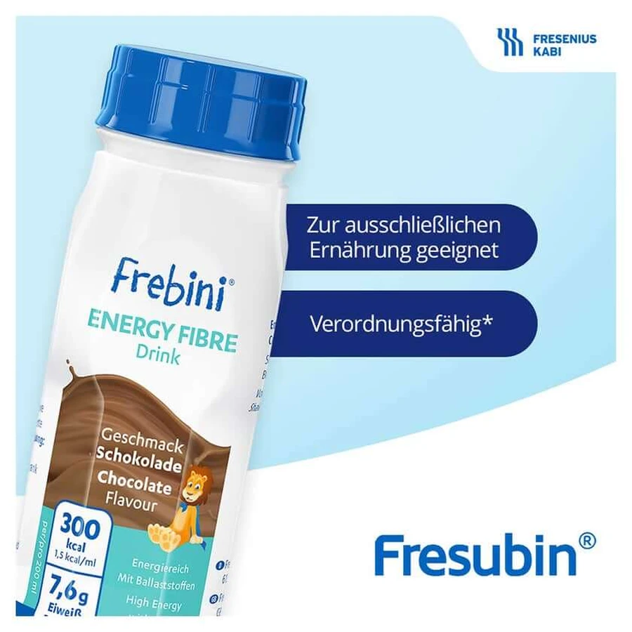 Frebini Energy Fibre Drinking Food Chocolat 6X4X200 ml