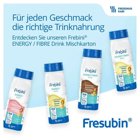 Frebini Energy Fibre Drinking Food Chocolat 6X4X200 ml