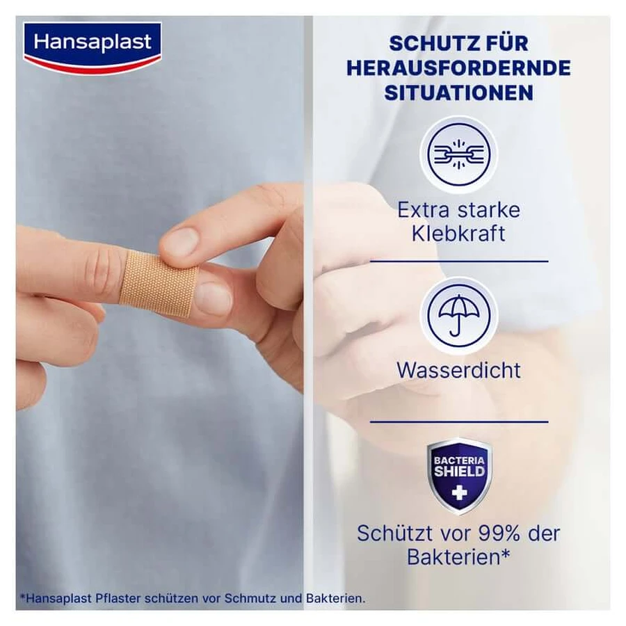 Hansaplast Extra Robuuste Pleister 16 stuks