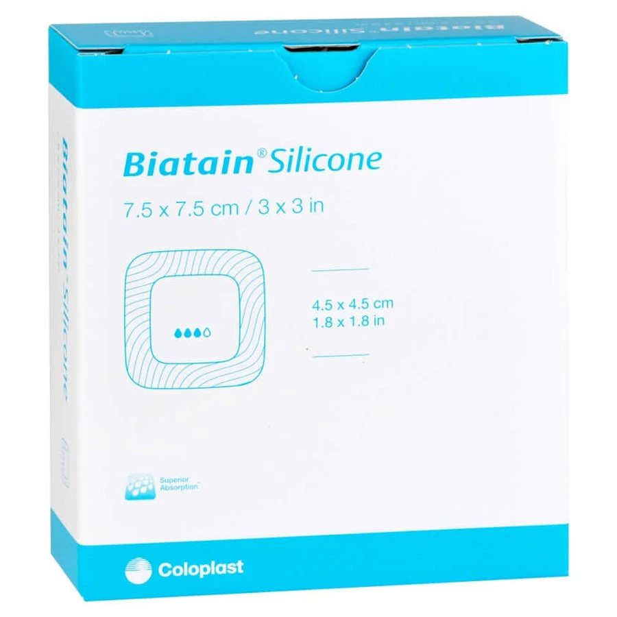 Biatain Pansement en mousse de silicone 7.5x7.5 c 10 pcs.