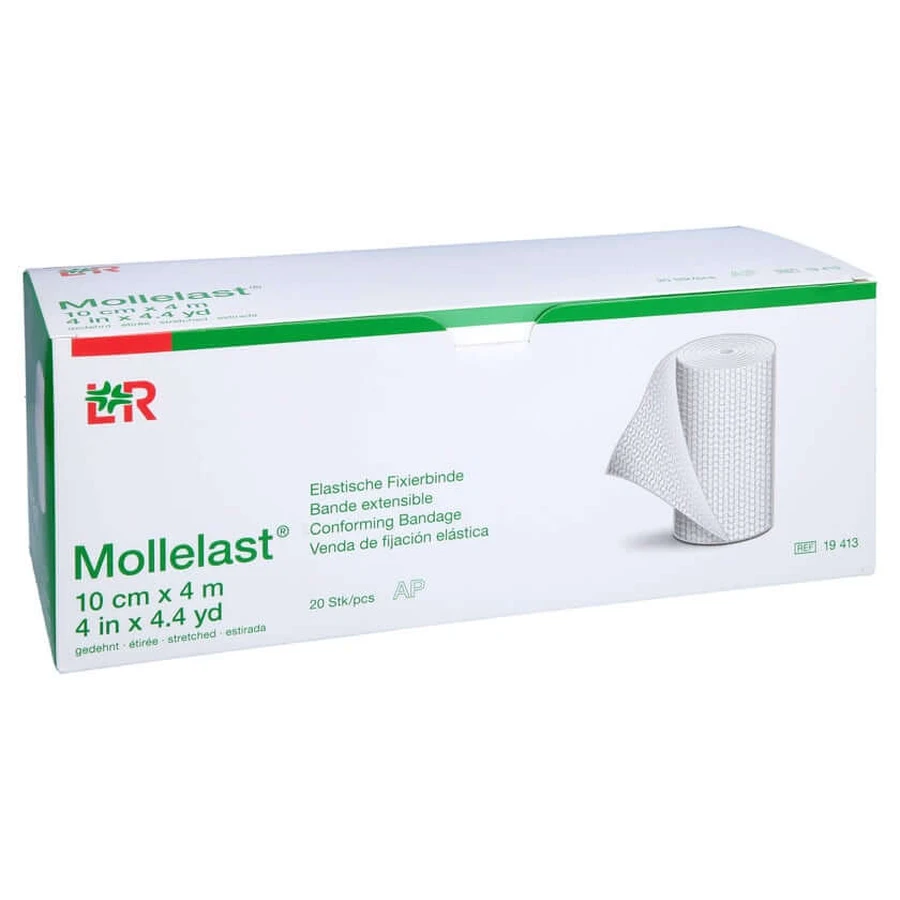 Mollelast bandages 10 cmx4 m white 20 pcs.