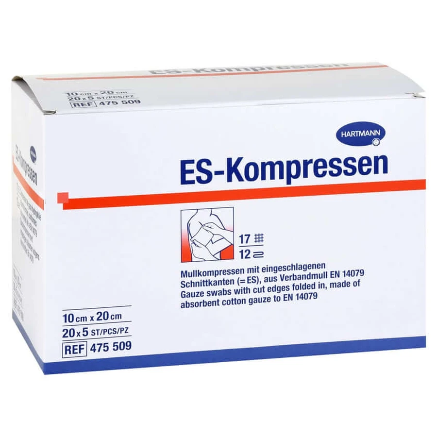 Es-kompressen Steril 10x20 cm 20X5 St