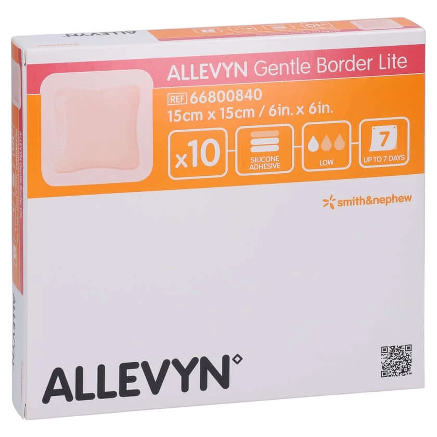 Allevyn Gentle Border Lite 15x15 cm Scha 10 St
