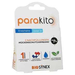 Parakito répulsif anti-moustiques 2 recharges 1 pc