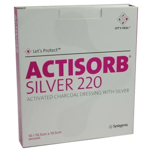 Actisorb 220 Silver 10,5x10,5 cm steril 10 St