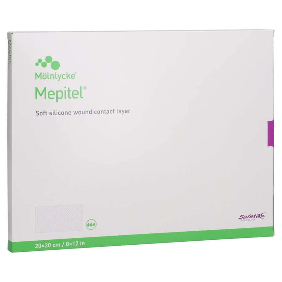 Mepitel siliconen gaasverband 20x30 cm steriel 5 stuks