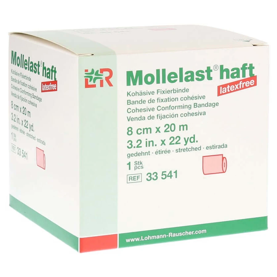 Mollelast bandages adhésifs sans latex 8 cmx20 1 pc