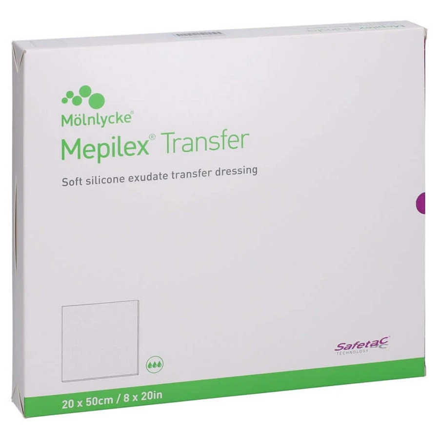 Mepilex Pansement en mousse de transfert 20x50 cm 4 pcs.