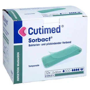 Cutimed Sorbact Tamponades 2x50 cm 12 pcs.