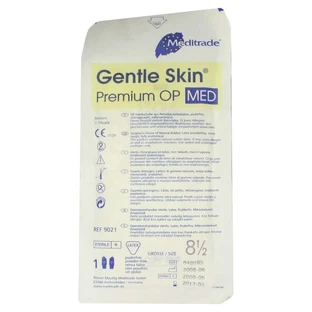 Latex surgical gloves size 8.5 sterile powder 1X2 pcs