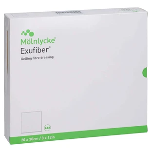 Exufiber 20x30 cm gel fiber bandage 5 pcs.