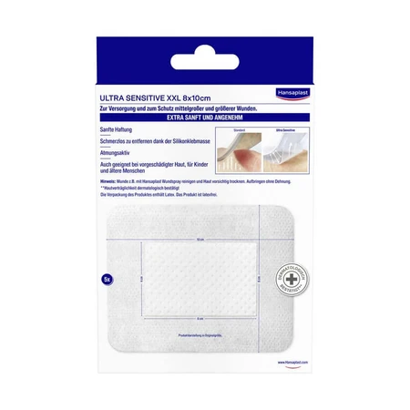 Hansaplast Ultra Sensitive Wound Dressing 8 5 pcs.