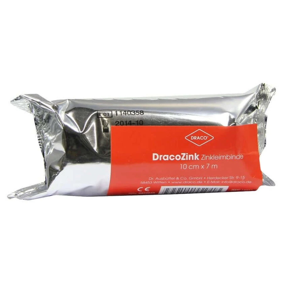 Zinc adhesive bandage Dracozink 10 cmx7 m 1 pc