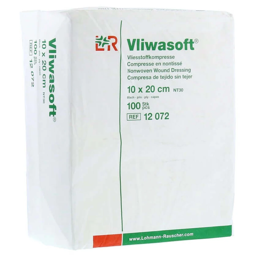 Vliwasoft Vlieskompressen Unsteril 10x20 100 St