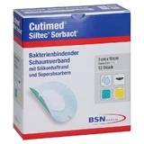 Cutimed Siltec Sorbact PU dressing 7x10 cm o 12 pcs.