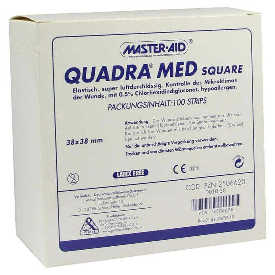 Quadra MED Square 38x38 mm Strips Master 100 pcs.