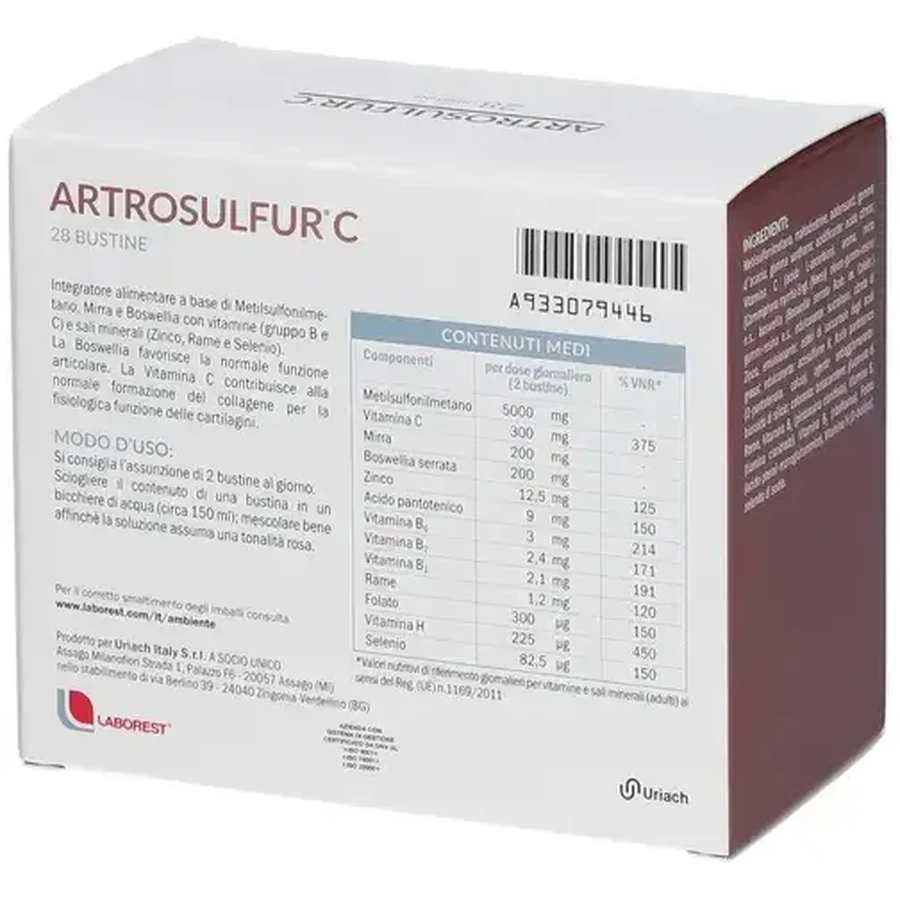 Artrosulfur C, 4 x 28 sachets, Laborest Italia
