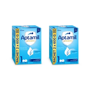 Aptamil Nutri-Biotik 1 Säuglingsnahrung, 0–6 Monate, 2 x 1200 g, Nutricia