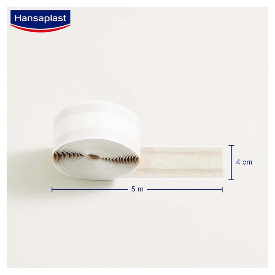 Hansaplast Soft Pflasterrolle, 5m x 4cm 1 St