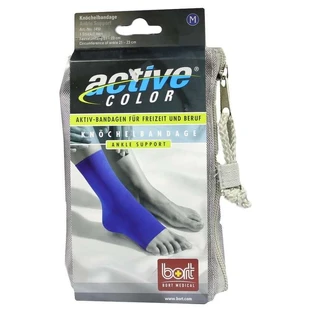 BORT Activecolor enkelbandage M blauw 1 st