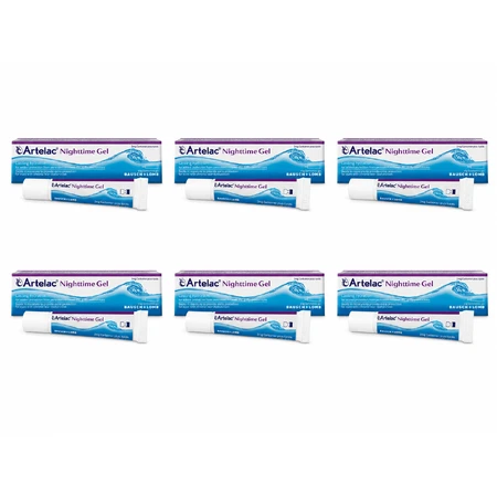 Gel oculaire de nuit Artelac, 6 x 10 g, Bausch + Lomb