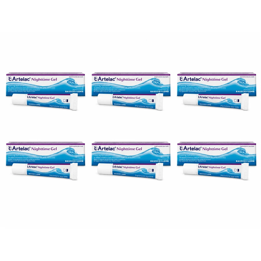 Gel ocular nocturno Artelac, 6 x 10 g, Bausch + Lomb