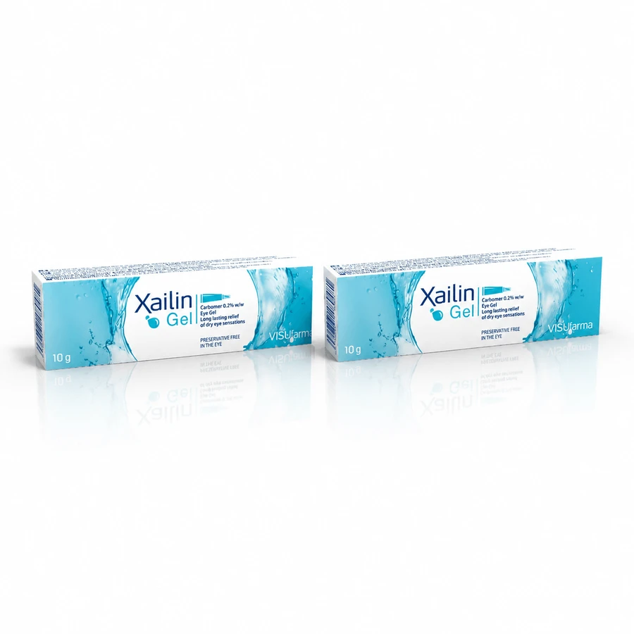 Gel lubricante ocular Xailin, 2 x 10 g, Visufarma