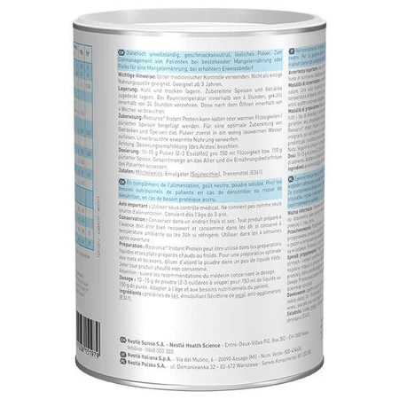 Resource Instant Protein voedingssupplement, zonder smaak, 2x400 g, Nestlé
