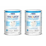 Resource Instant Protein Nutritional Supplement, Unflavored, 2x400 g, Nestlé