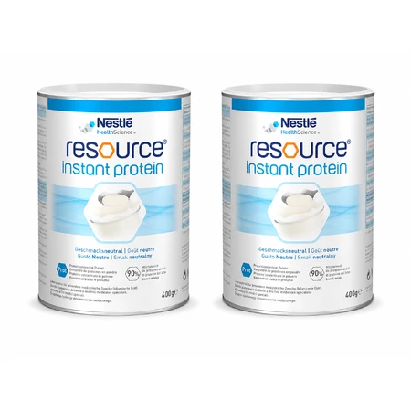 Resource Instant Protein voedingssupplement, zonder smaak, 2x400 g, Nestlé