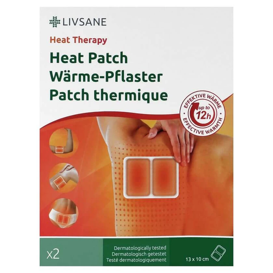 Livsane warmtepleister 10x13 cm 2 st.