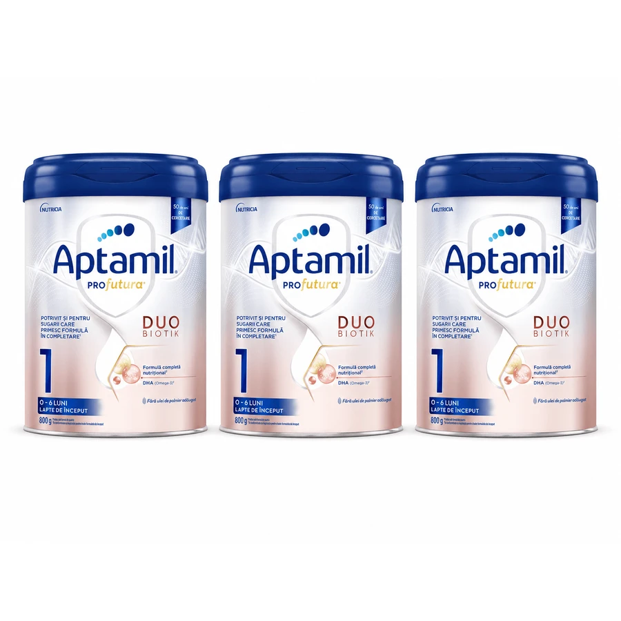 Aptamil PROFutura DUOBIOTIK 1 Powdered Formula, 3x800 g, 0–6 months, Nutricia