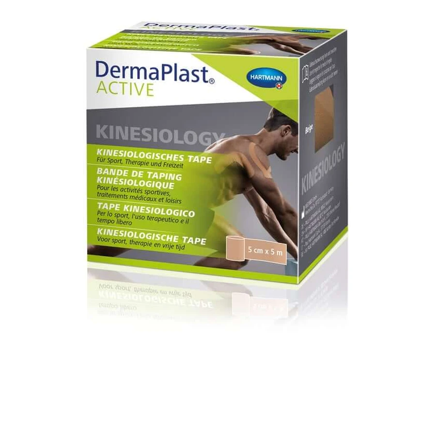 DermaPlast Active Kinesiology Tape beige 5cm x 5m 1 ud.