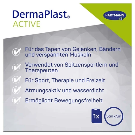 DermaPlast Active Kinesiology Tape beige 5cm x 5m 1 ud.