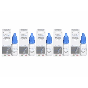 iCross Gel Lubricating Eye Drops, 5x8 ml, Off Italia