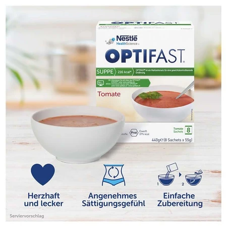 OPTIFAST Tomatensoep 8X55 g