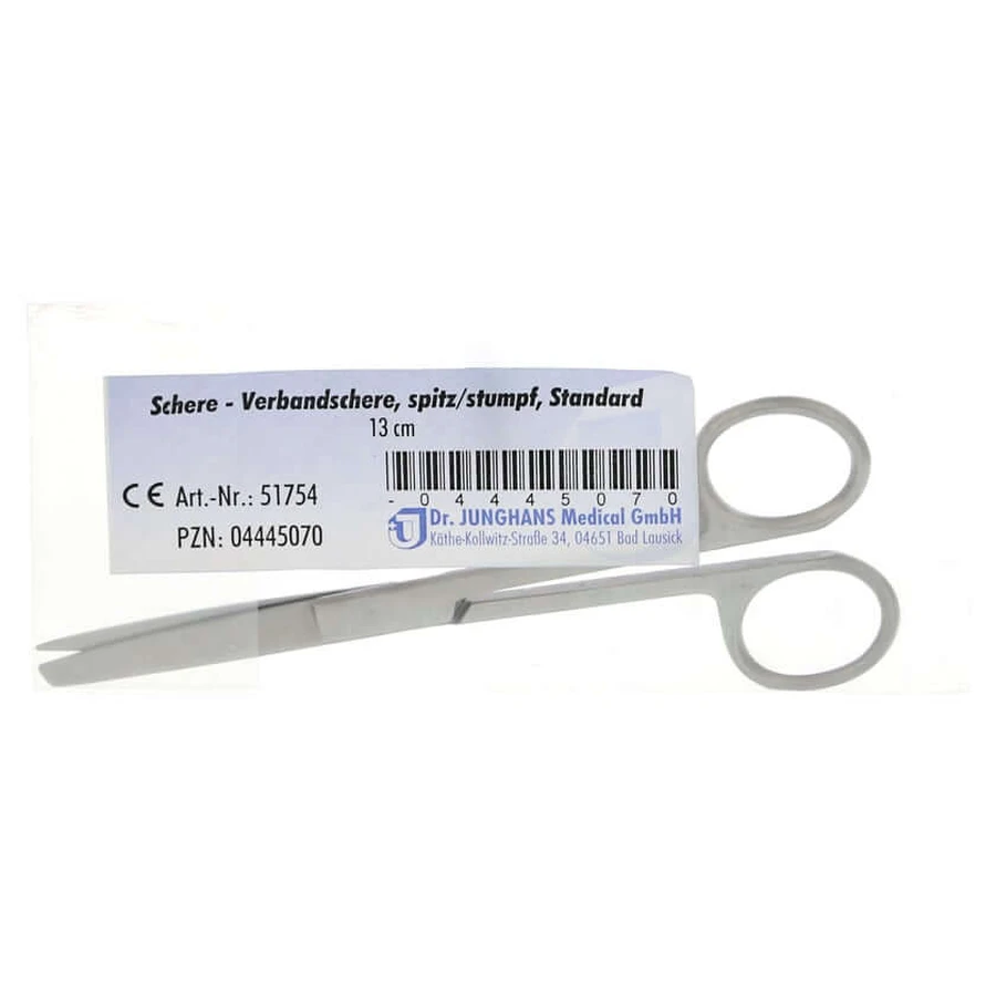 Foarfecă de bandaj ascuțită/blunt 13 cm 1 buc