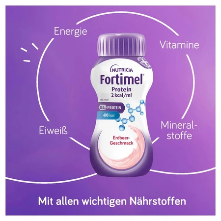 Fortimel Protein 2 kcal Strawberry 4X200 ml