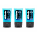 Gillette Beruhigendes After-Shave-Gel, 3 × 75 ml
