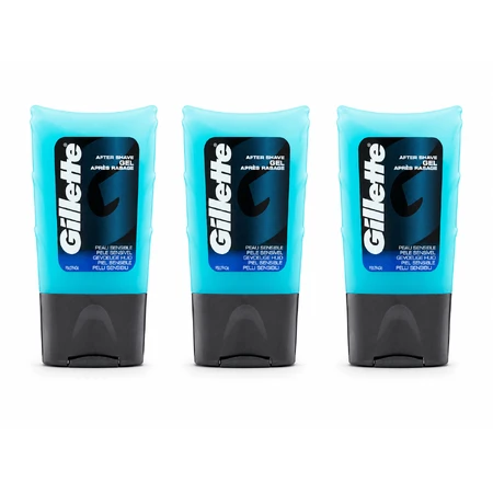Gillette Beruhigendes After-Shave-Gel, 3 × 75 ml