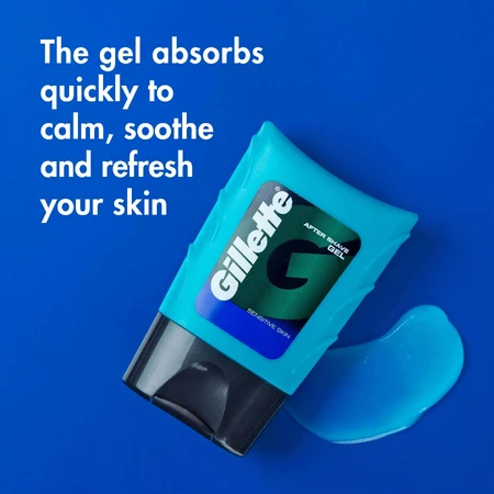 Gillette Beruhigendes After-Shave-Gel, 3 × 75 ml