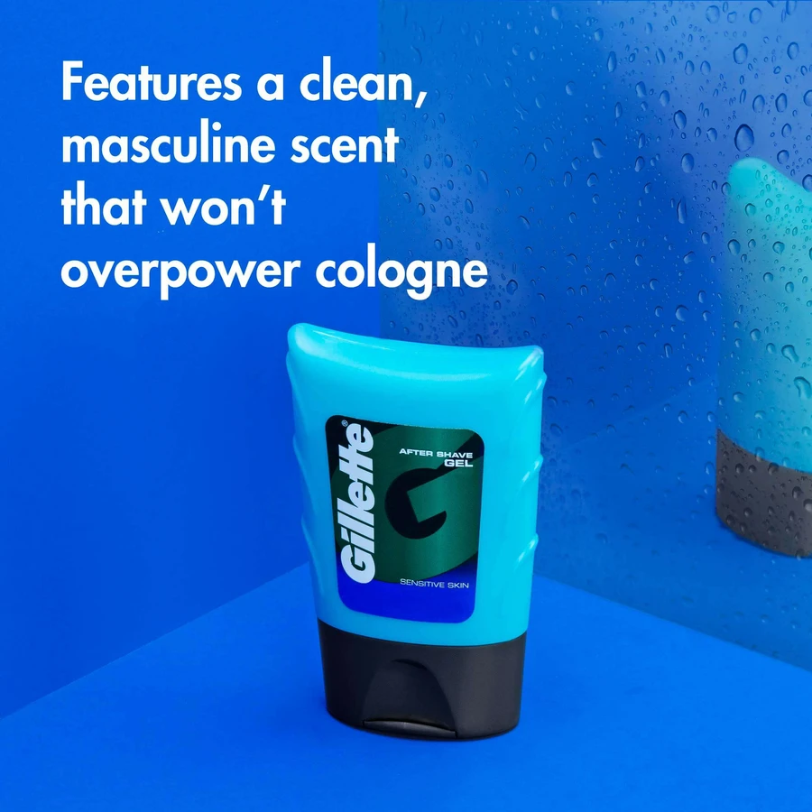 Gillette Beruhigendes After-Shave-Gel, 3 × 75 ml