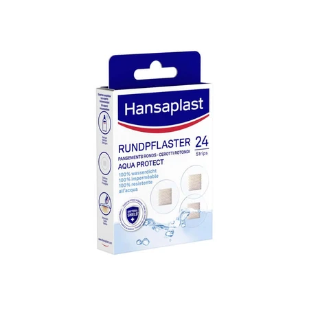 Hansaplast Round Plaster Aqua Protect 24 pcs.