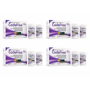 CodeFree Blutzuckerteststreifen, 4 x 50 Streifen, D&G Group